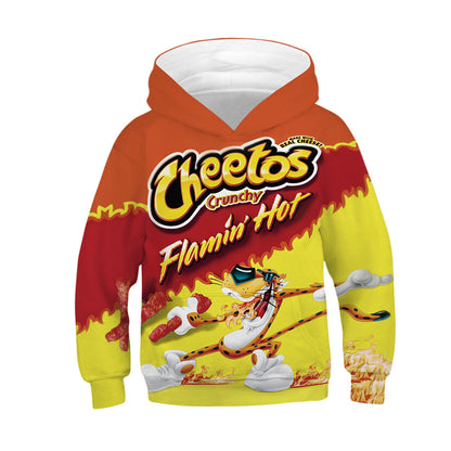 3D Pattern Digital Printed Children's Clothing Head Hoodie