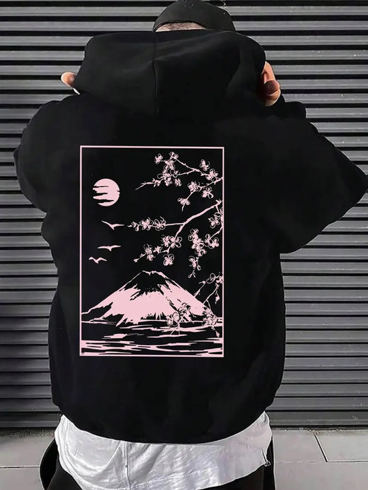 Unisex Hooded Mountain Design