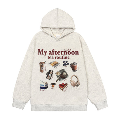 Autumn And Winter Heavy Fleece-lined Loose Pullover Top Men's Clothing