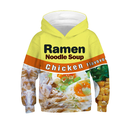 3D Pattern Digital Printed Children's Clothing Head Hoodie